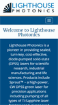 Mobile Screenshot of lighthousephotonics.com