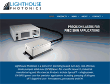 Tablet Screenshot of lighthousephotonics.com